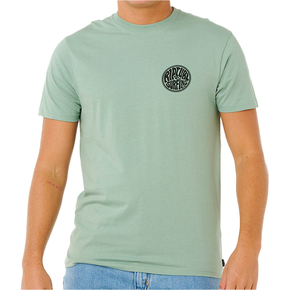 Streamline pass camiseta manga corta hombre Verde (S)