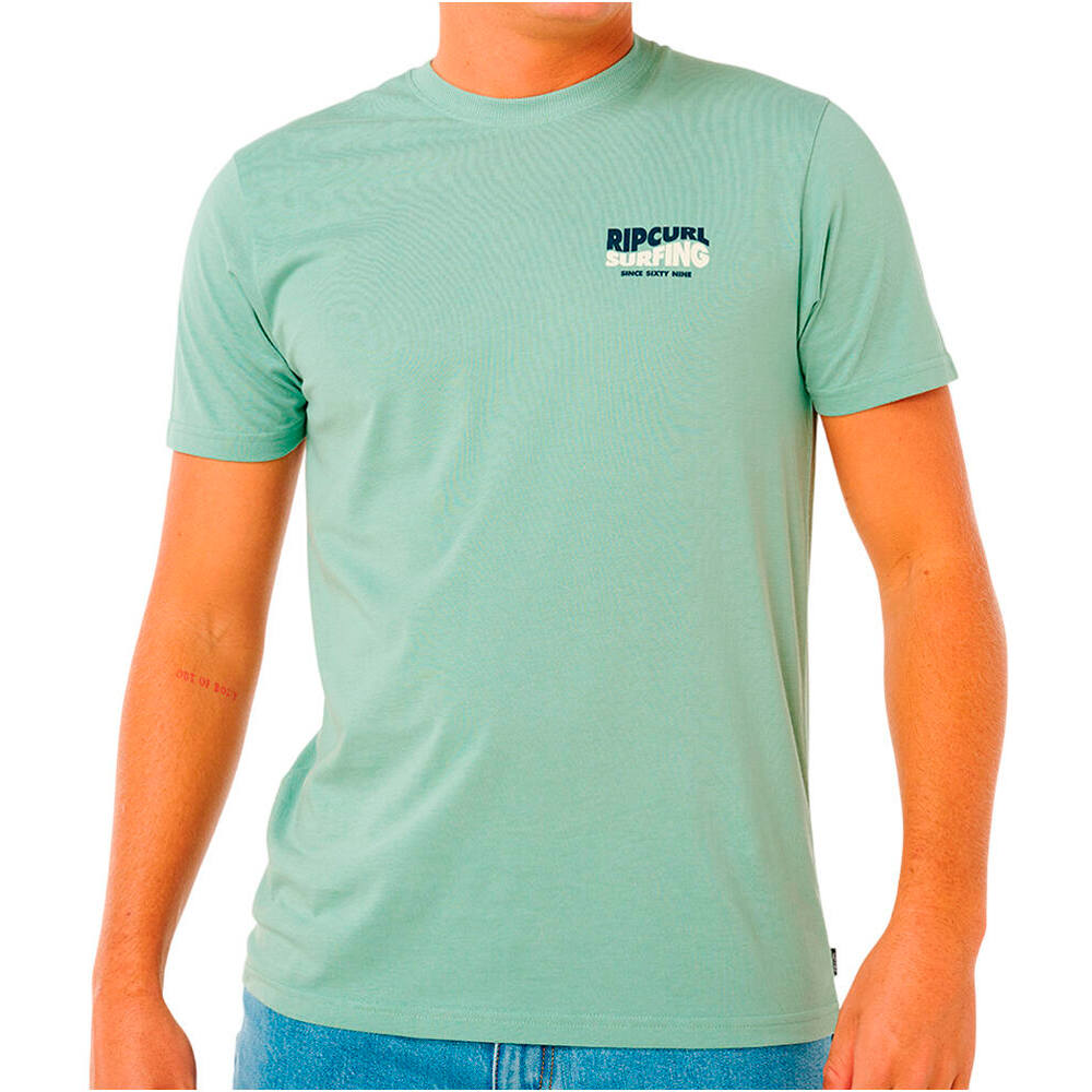 Streamline camiseta manga corta hombre Verde (M)