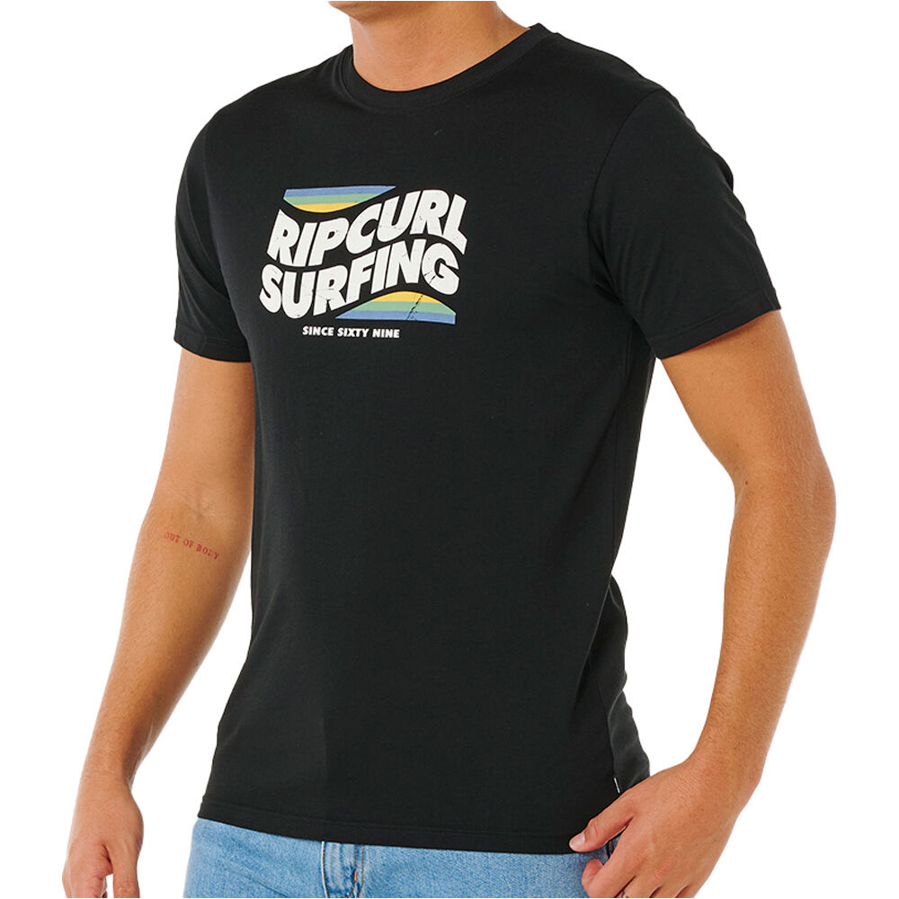 Streamline camiseta manga corta hombre Negro (M)