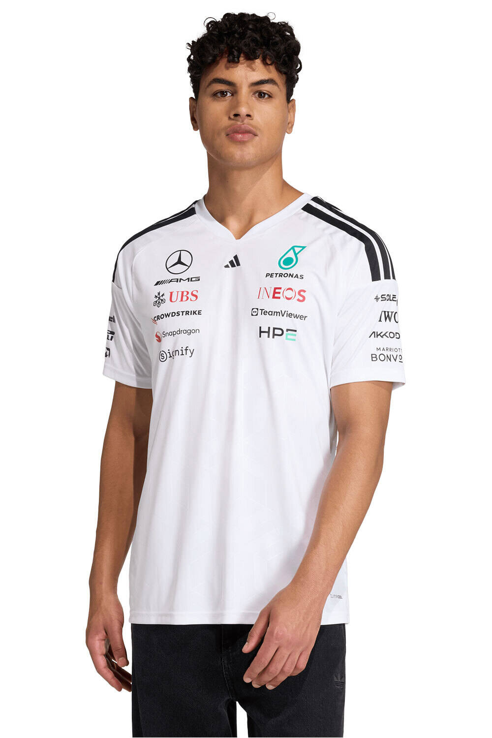 Motor mercedes - amg petronas formula 1 team driver camiseta manga corta hombre Blanco