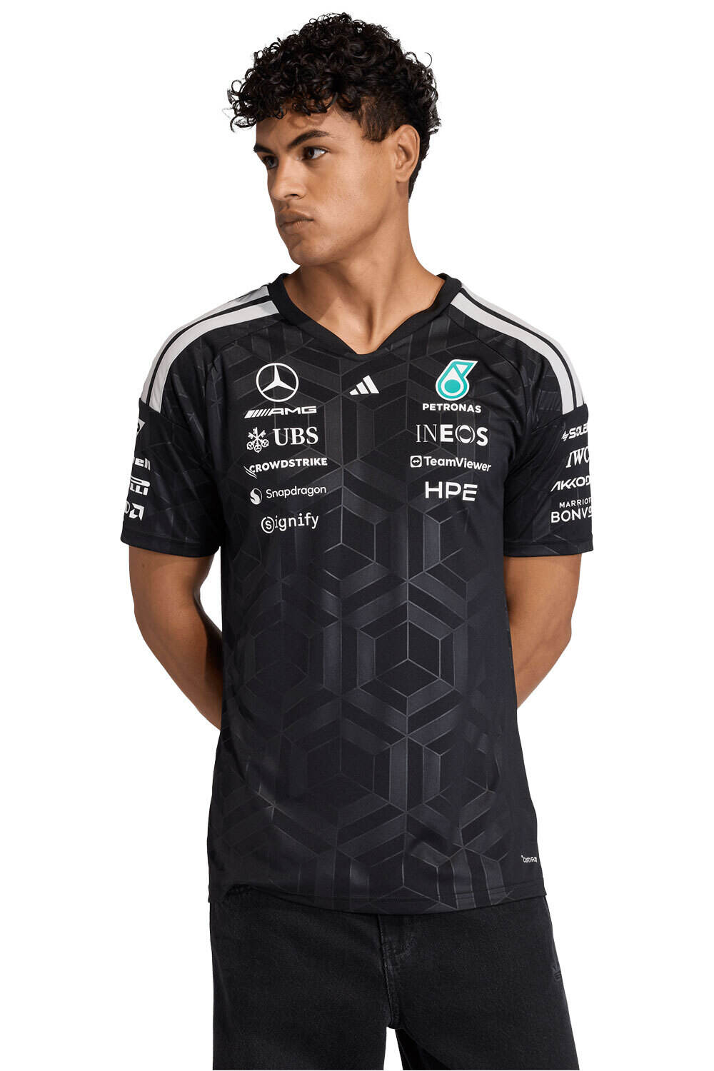 Motor mercedes - amg petronas formula 1 team driver camiseta manga corta hombre Negro