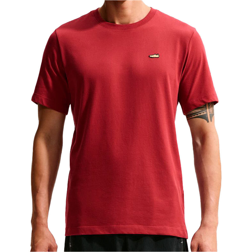 Dri-fit retro camiseta técnica manga corta hombre Granate (XL)