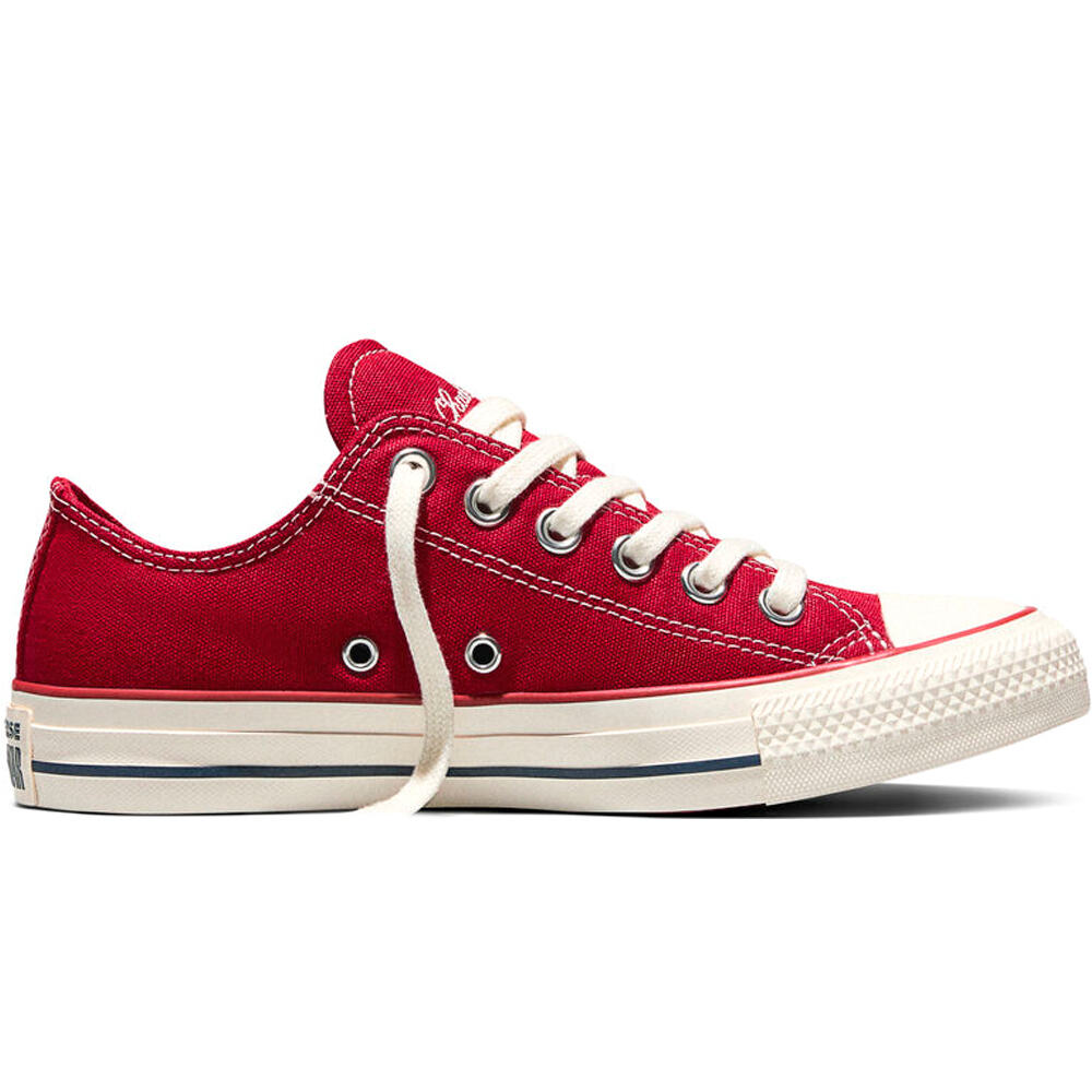 Chuck taylor all star zapatilla moda mujer Rojo (36)