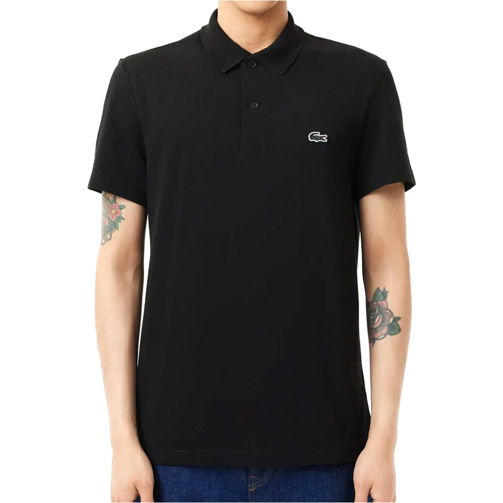 Mc core polo manga corta hombre Negro (4)