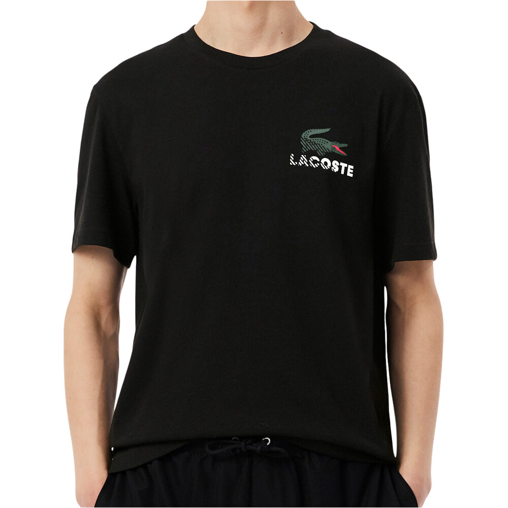 Graphic camiseta manga corta hombre Negro (3)