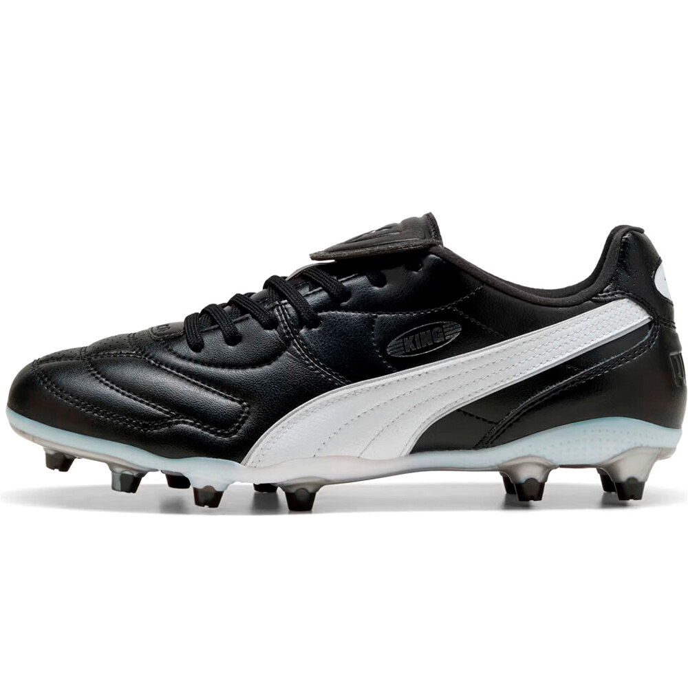 King liga fg/ag botas de futbol cesped artificial Negro (44)