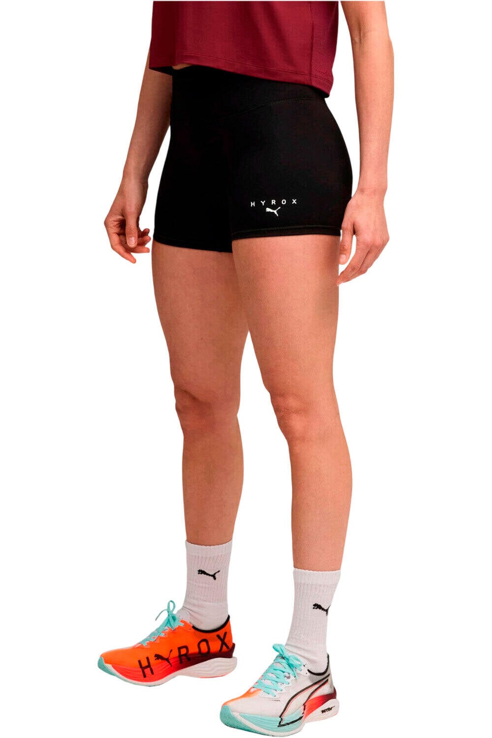 Puma x hyrox shape pantalones y mallas cortas fitness mujer