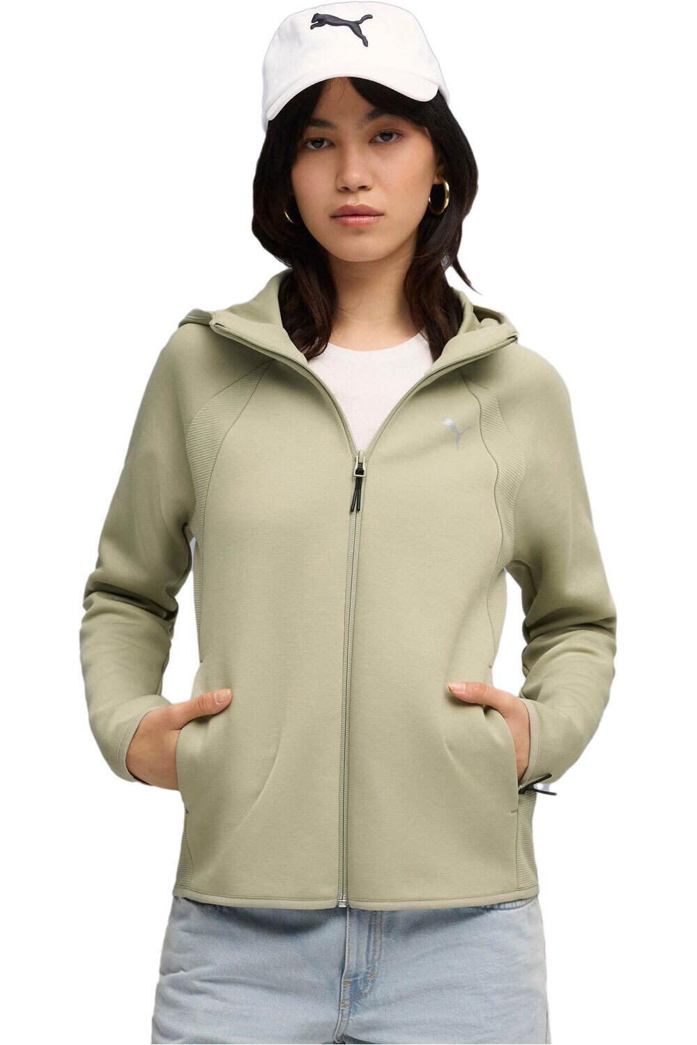 Evostripe sudadera mujer Verde (M)