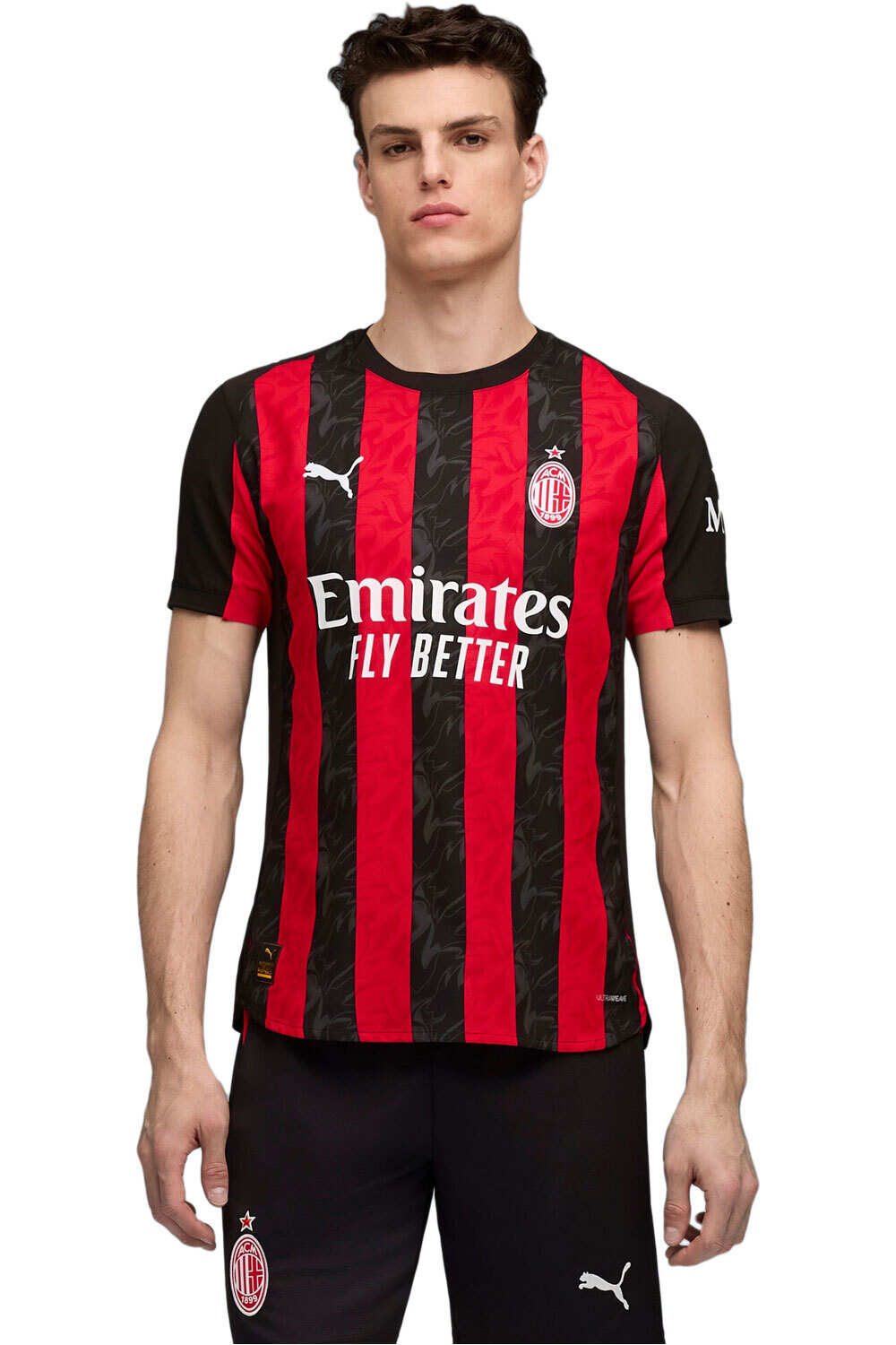 Milan 25/26 primera equipacion authentic camiseta de fútbol oficiales Rojo (XS)