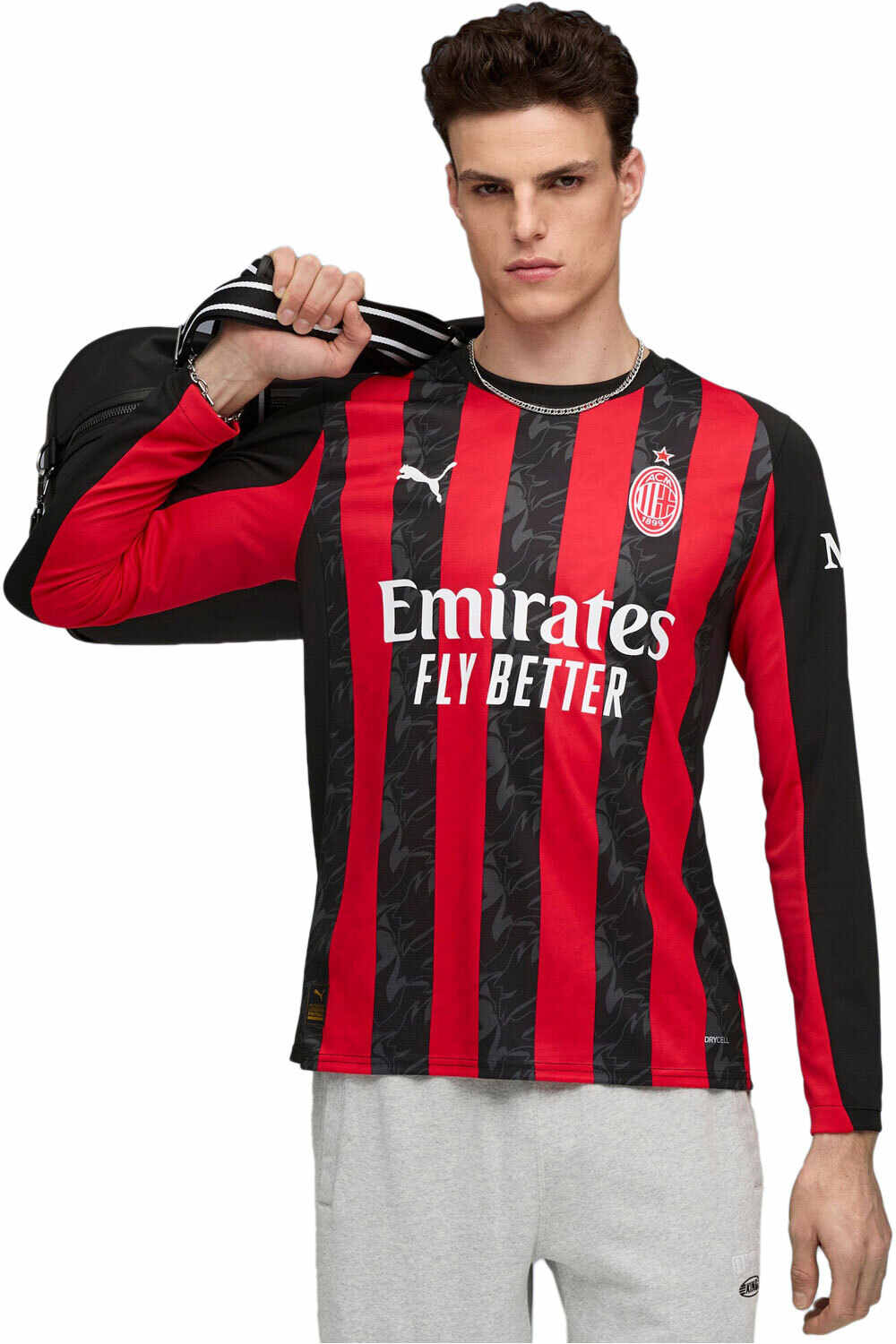 Milan 25/26 primera equipacion camiseta de fútbol oficiales Rojo (XL)