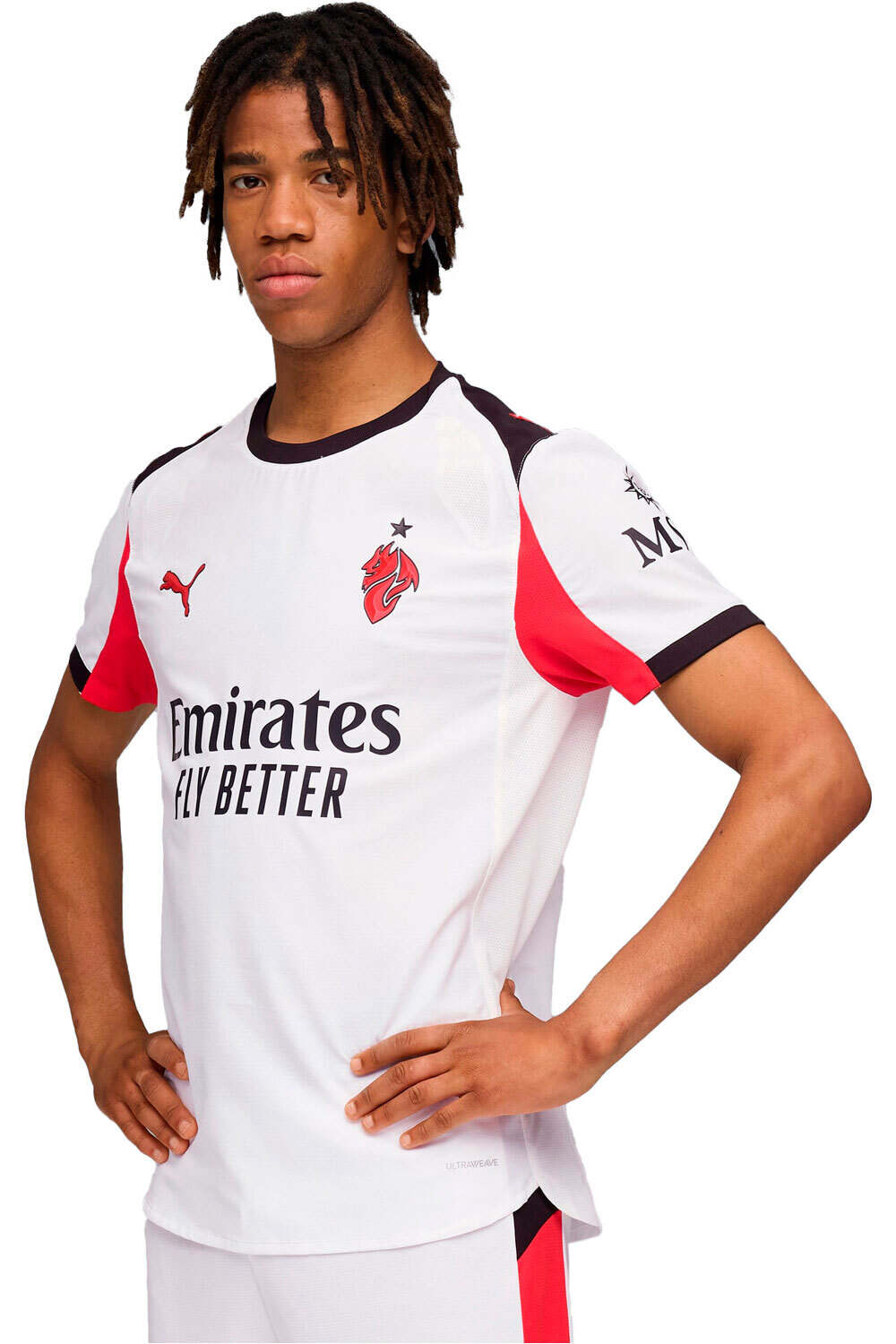 Milan 25/26 segunda equipacion camiseta de fútbol oficiales Blanco (XL)