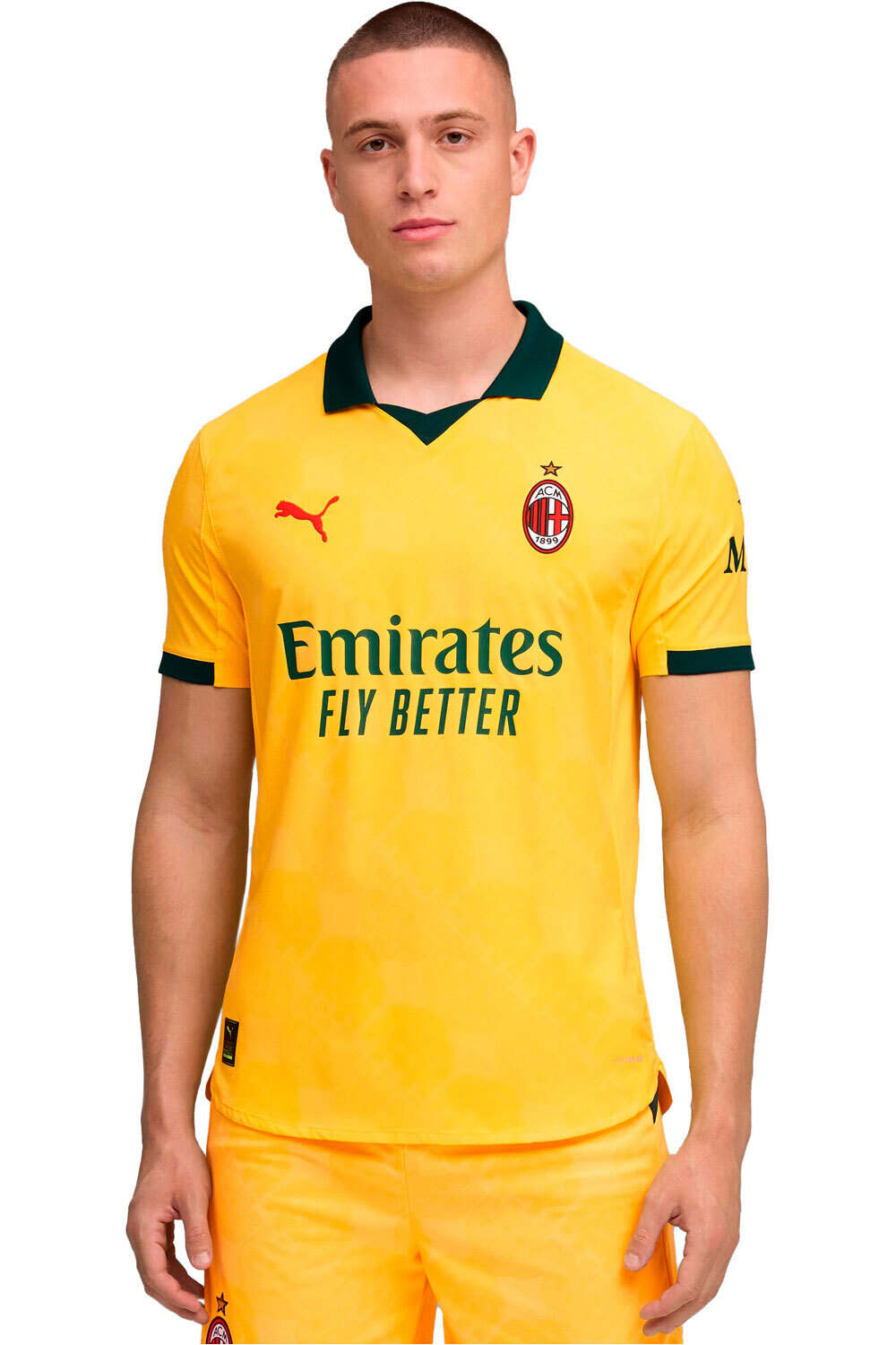 Milan 25/26 tercera equipacion camiseta de fútbol oficiales Amarillo (M)