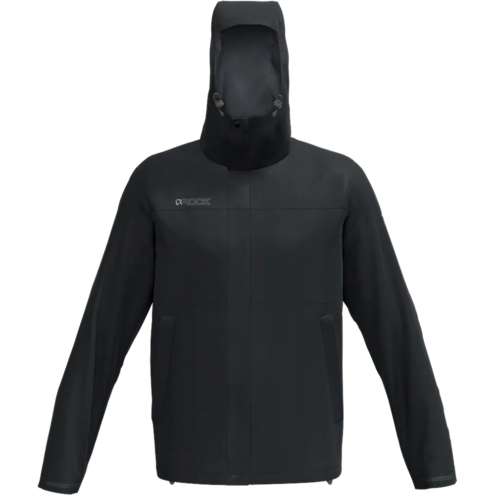 Observer chaqueta impermeable hombre Negro (XXL)