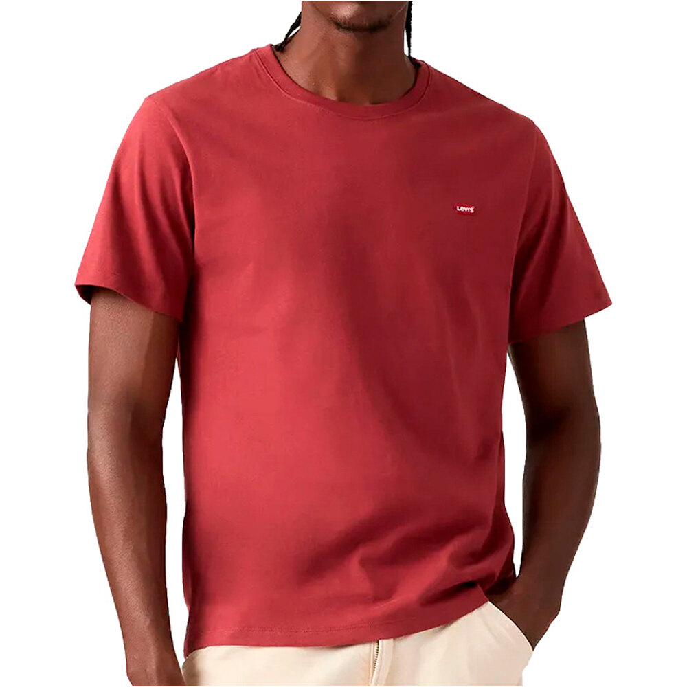 Original camiseta manga corta hombre Granate (XL)