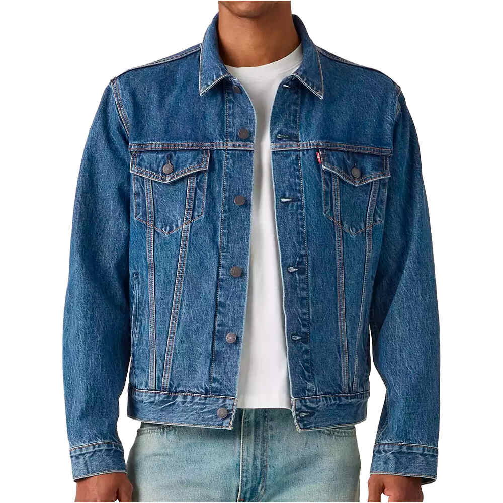 The trucker chaquetas hombre Azul (XXL)