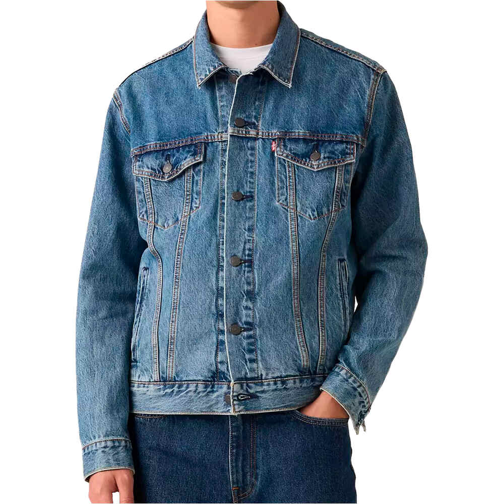 The trucker chaquetas hombre Azul