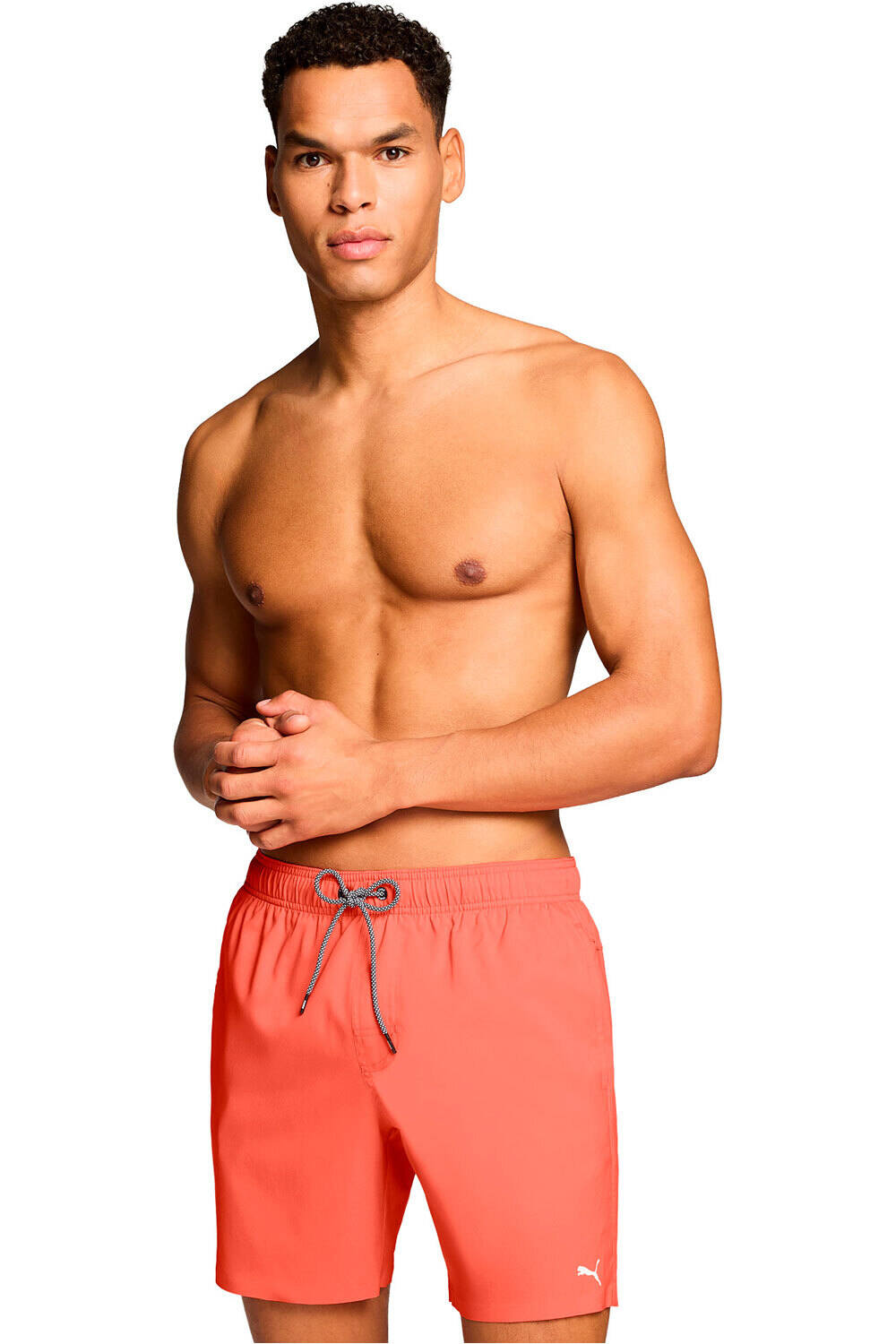 Swim mid bañador playa hombre Rojo (XL)