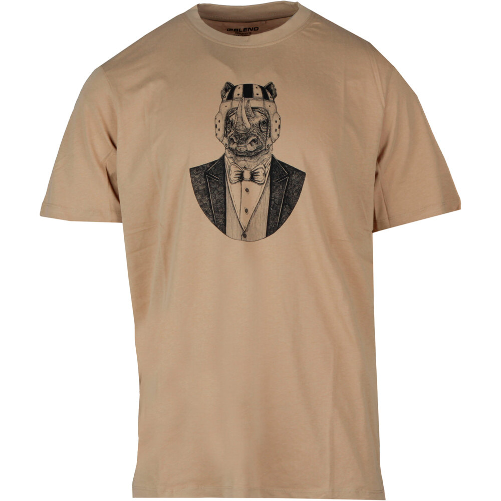 Kay dino animal camiseta manga corta hombre Marron (L)