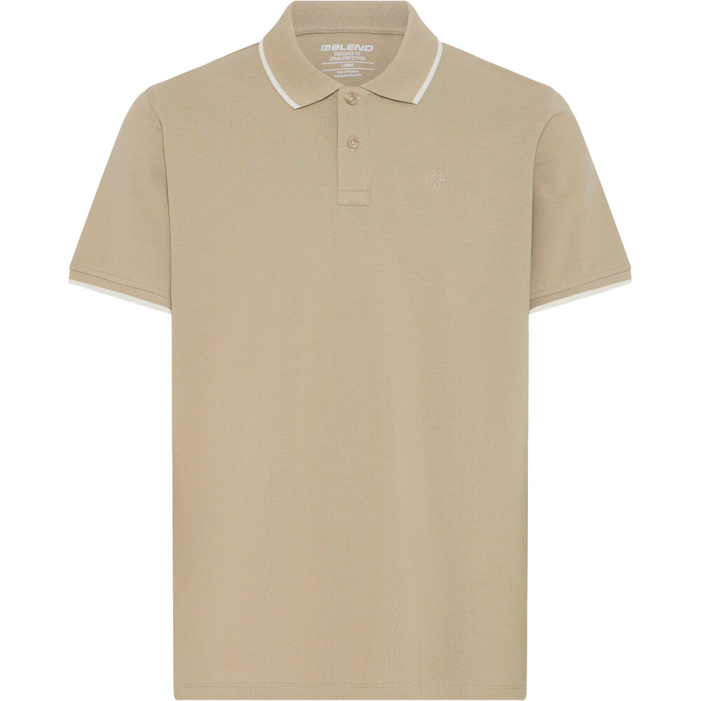 Edin polo manga corta hombre Beige (M)