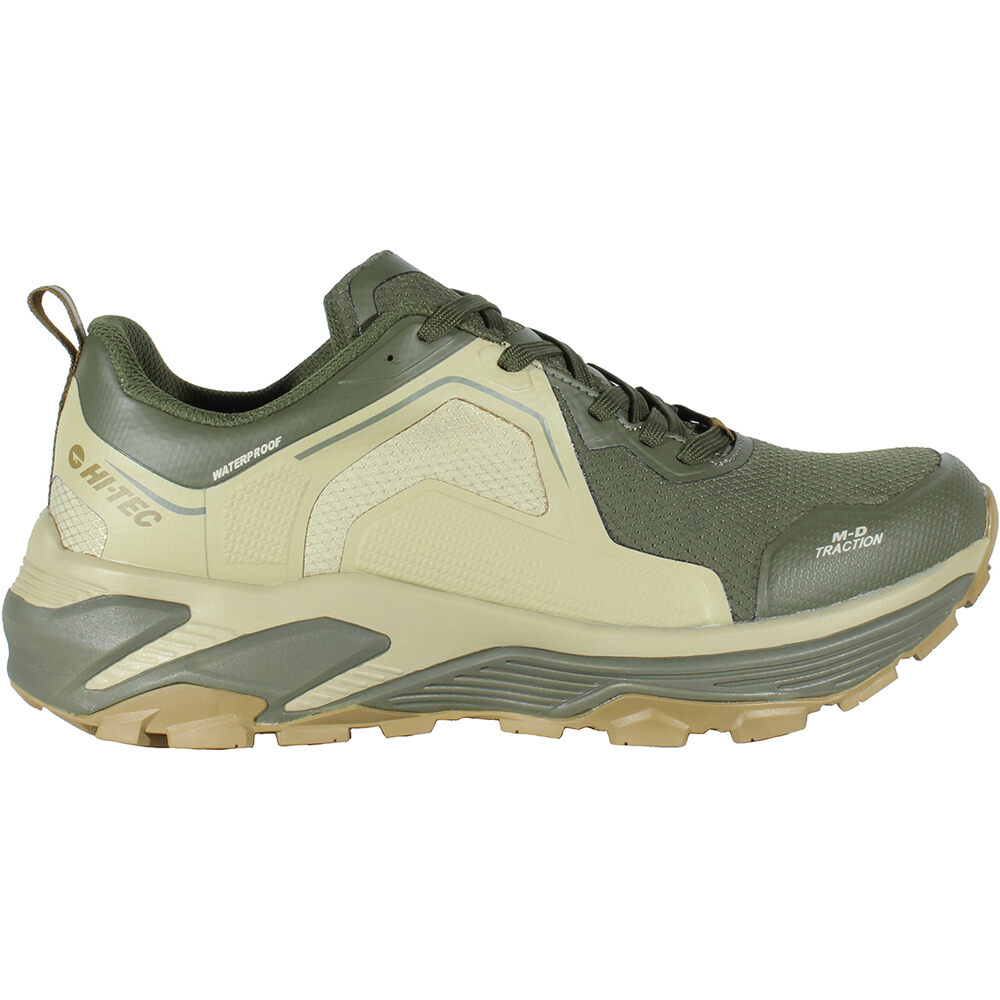 Pace waterproof zapatilla trekking hombre Verde (42)