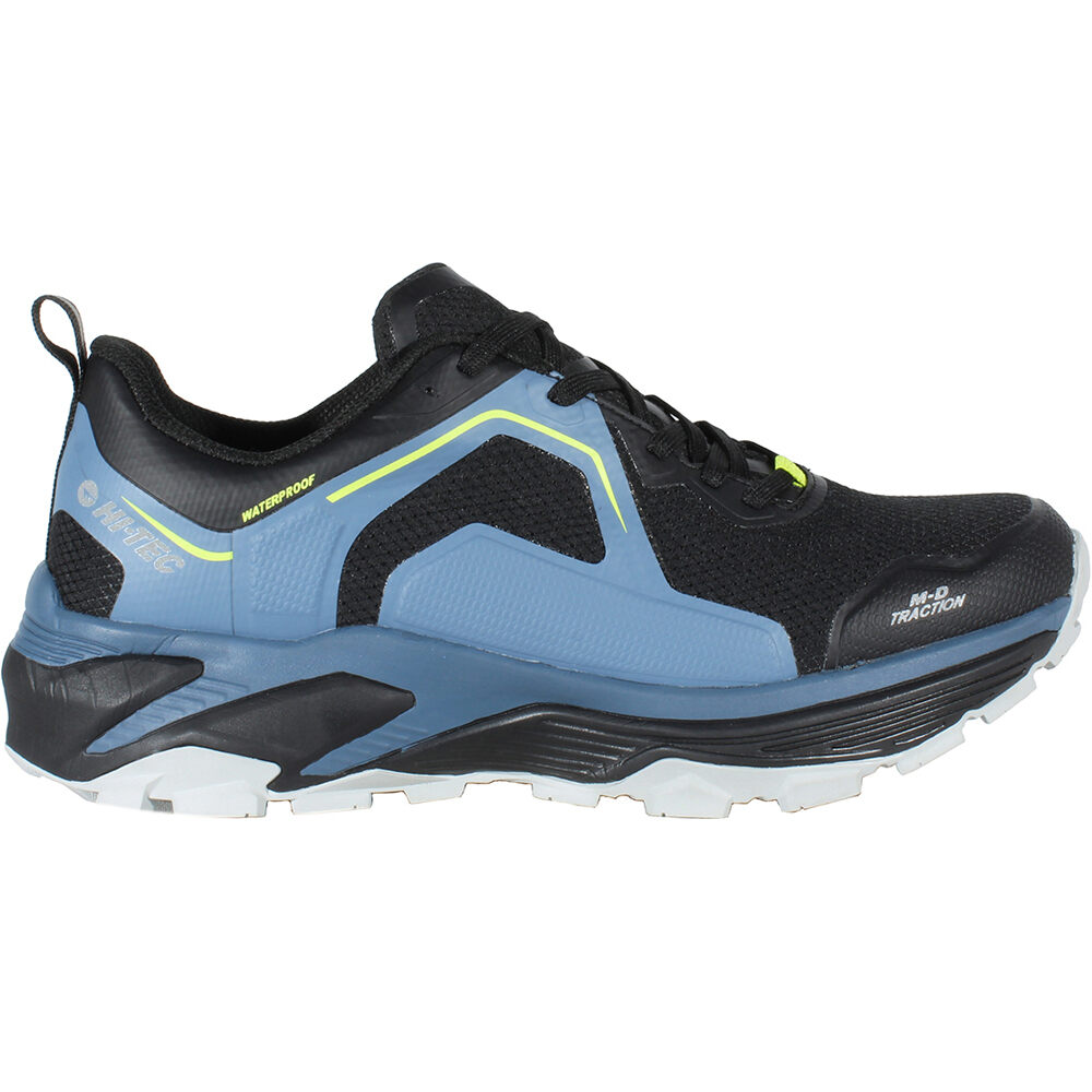 Pace waterproof zapatilla trekking hombre Negro (45)