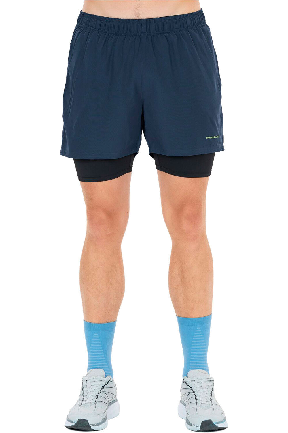 Kros 2in1 pantaloneta técnica hombre Azul (XL)