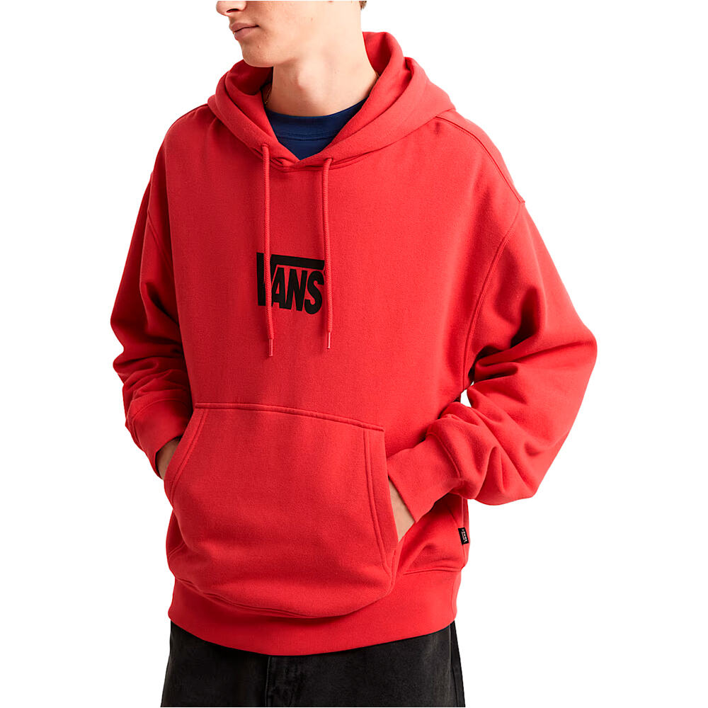 Stretch logo sudadera hombre Rojo (S)