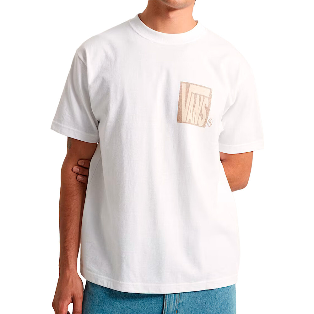 Stretch stack crackle camiseta manga corta hombre Blanco (S)