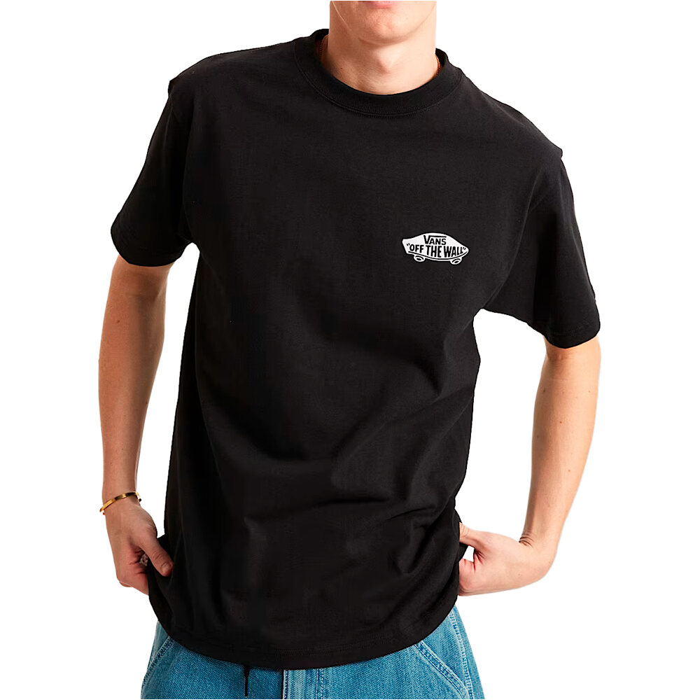 Double standard camiseta manga corta hombre Negro (S)
