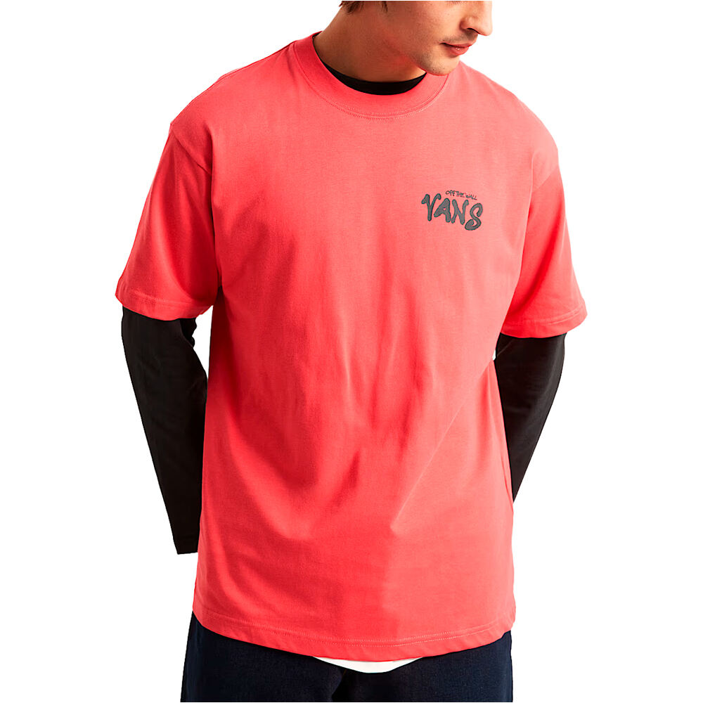 Repear sam loose camiseta manga corta hombre Rojo (L)
