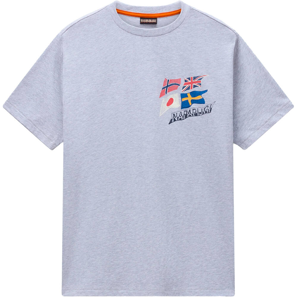 S-mahsa camiseta manga corta hombre Gris (L)