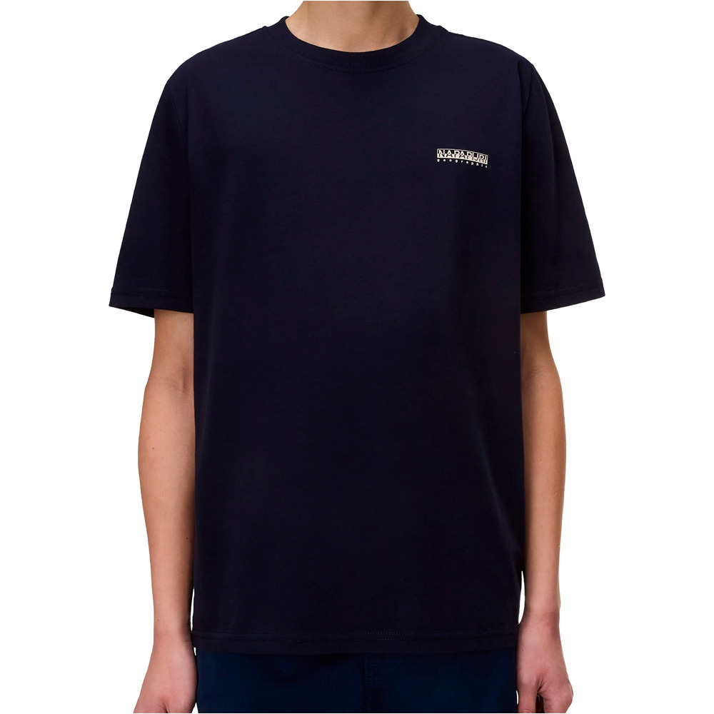 S-small box camiseta manga corta hombre Marino (S)