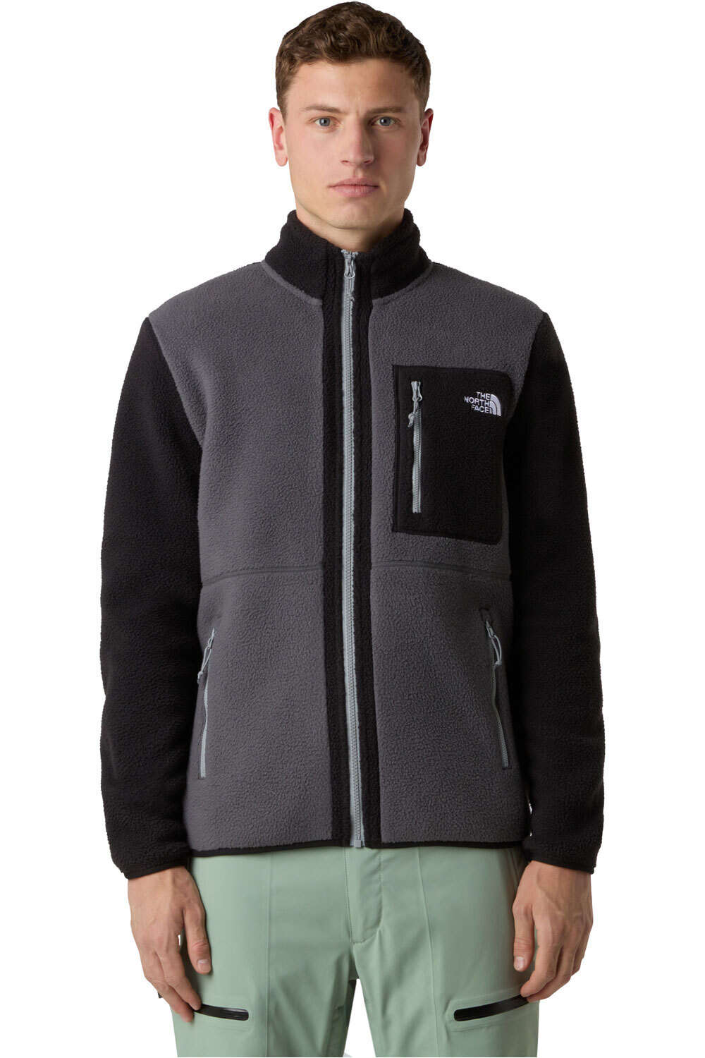 Yumiori forro polar hombre Gris (XS)