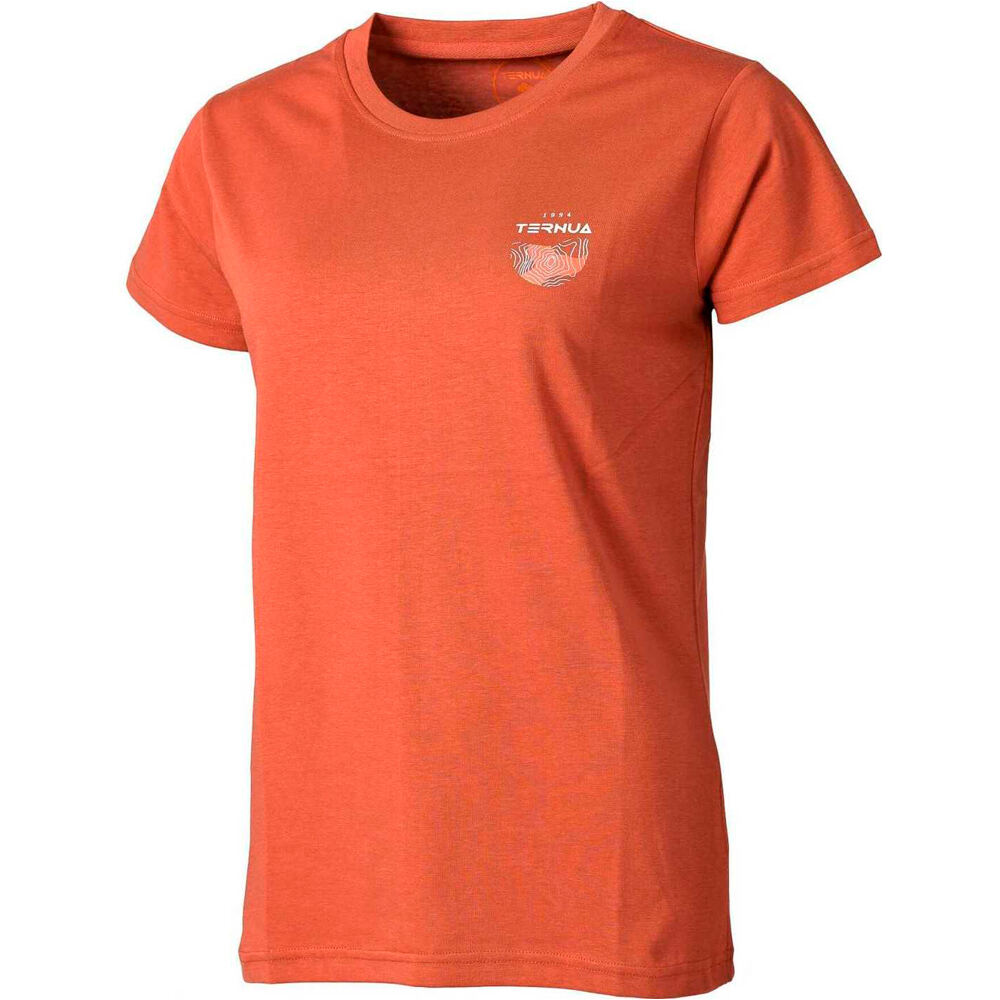 Inukitu regenerative camiseta montaña manga corta mujer Rojo (M)