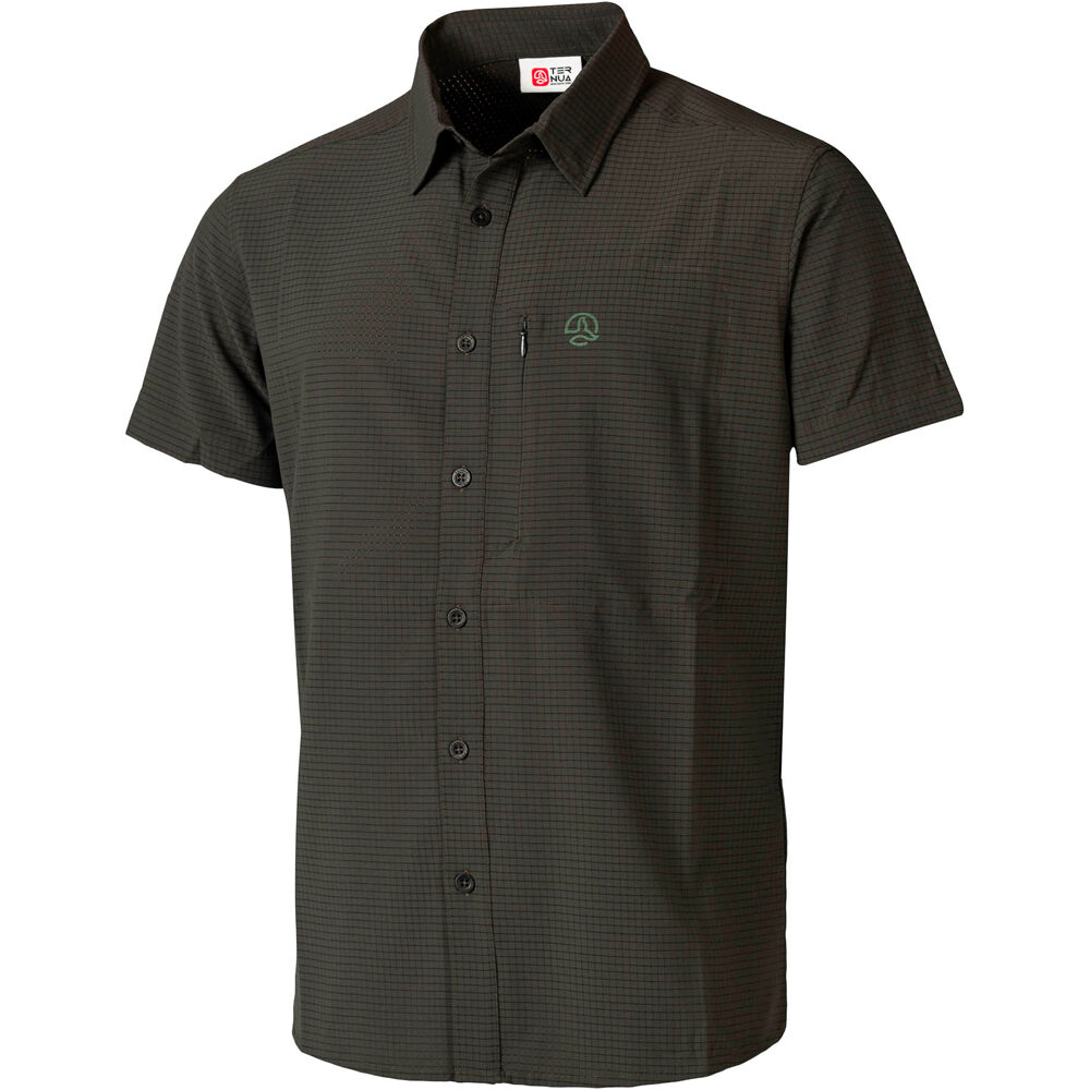 Gedos camisa montaña manga corta hombre Negro (XL)