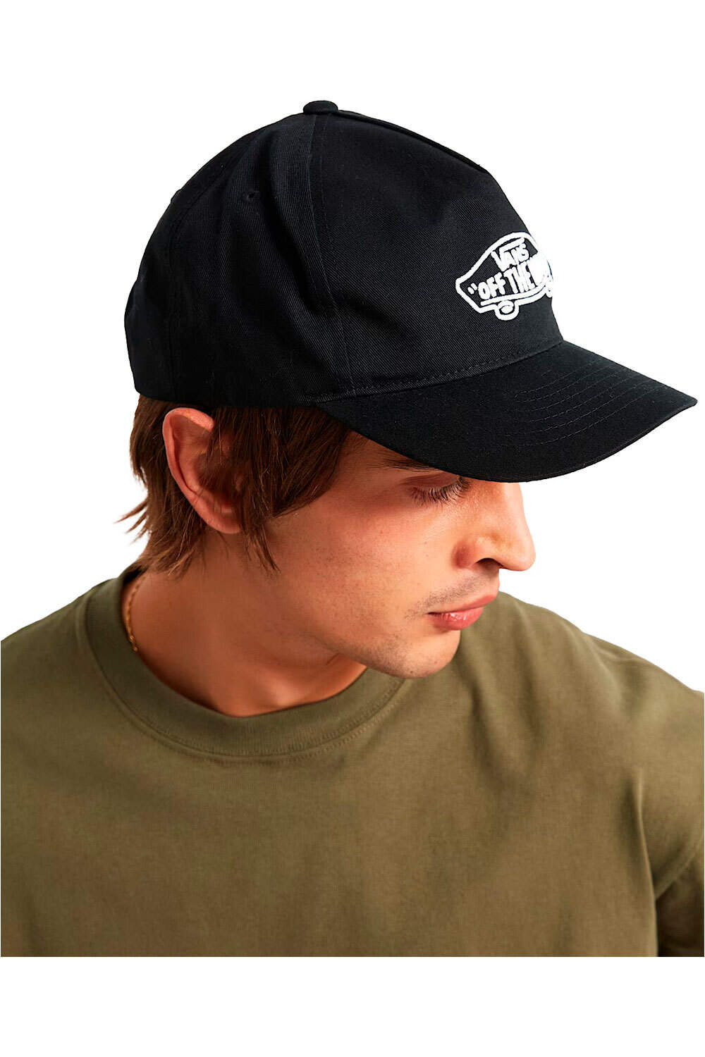 Classic snapback visera lona Negro (UNICA)