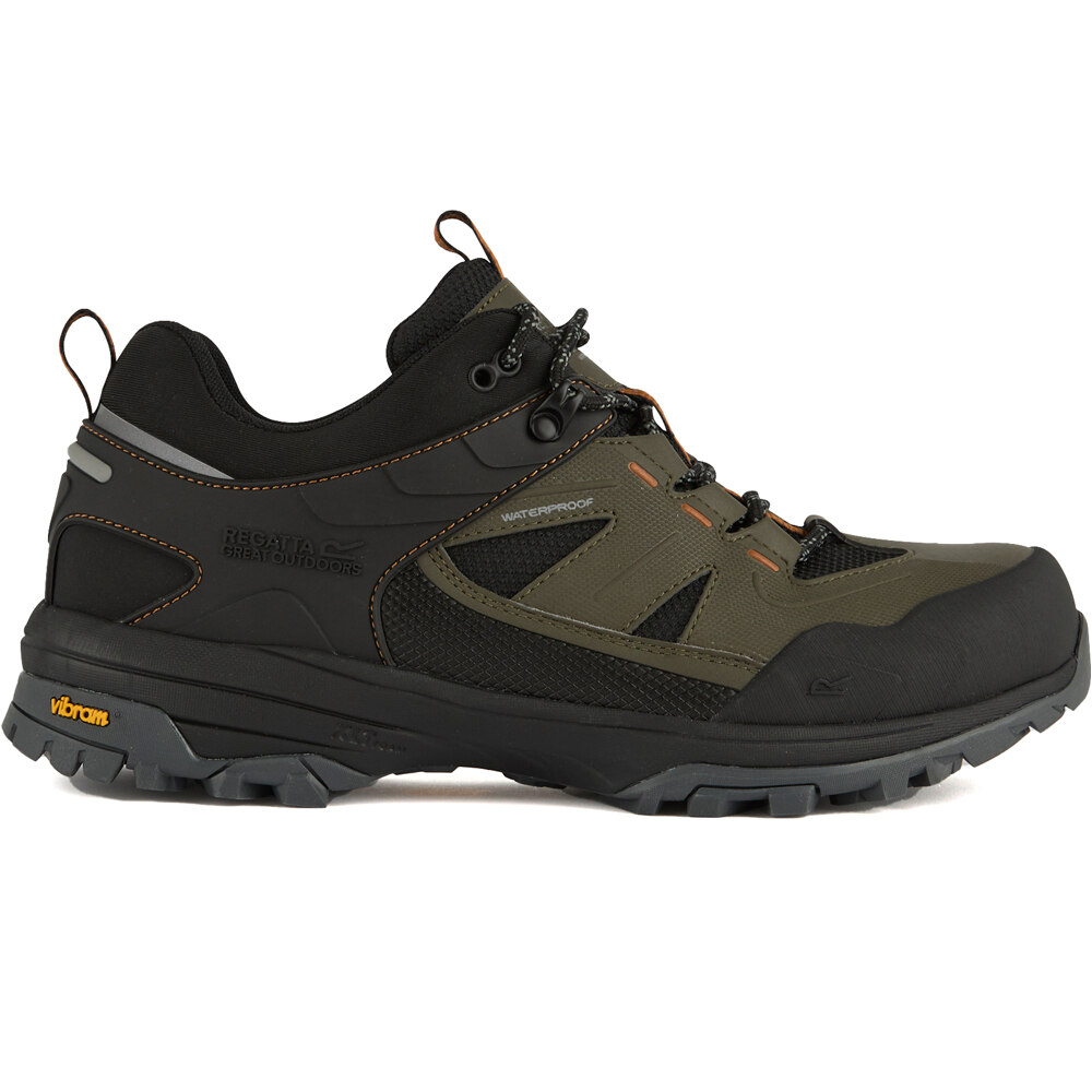 Regen low zapatilla trekking hombre Verde (47)