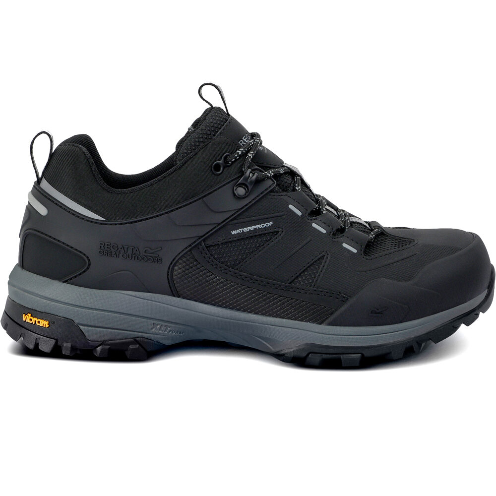 Regen low zapatilla trekking hombre Negro (46)