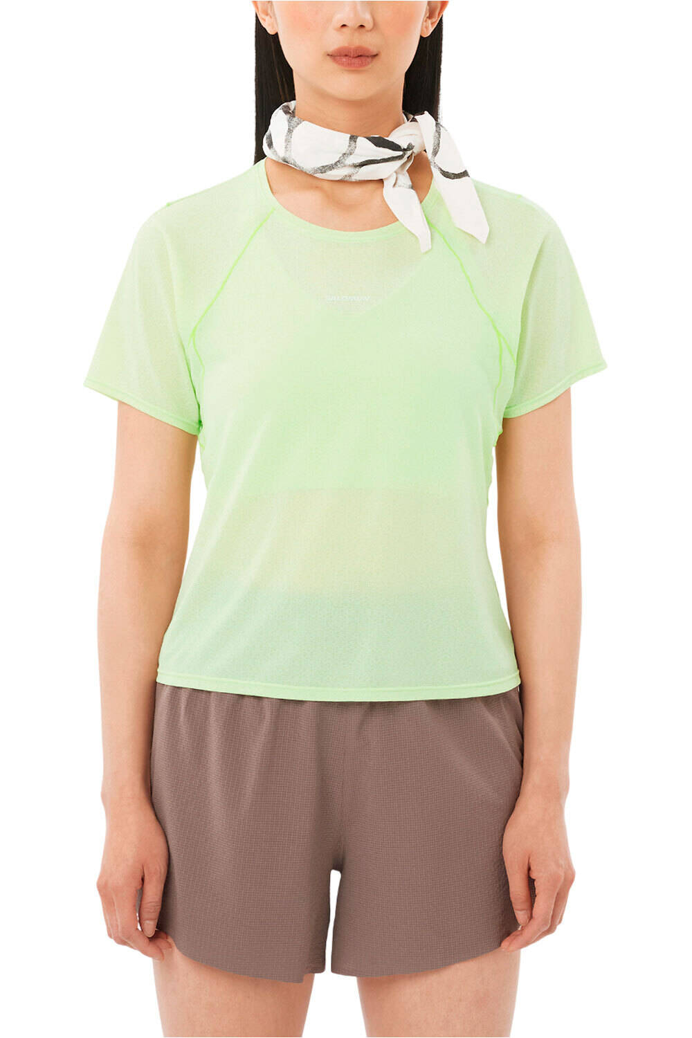 Shkout air cropp camiseta entrenamiento manga corta mujer Lila (M)