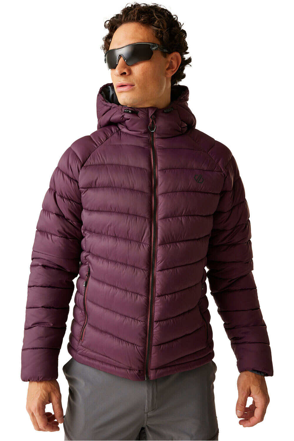 Torrek baffled chaqueta outdoor hombre Granate (XXL)