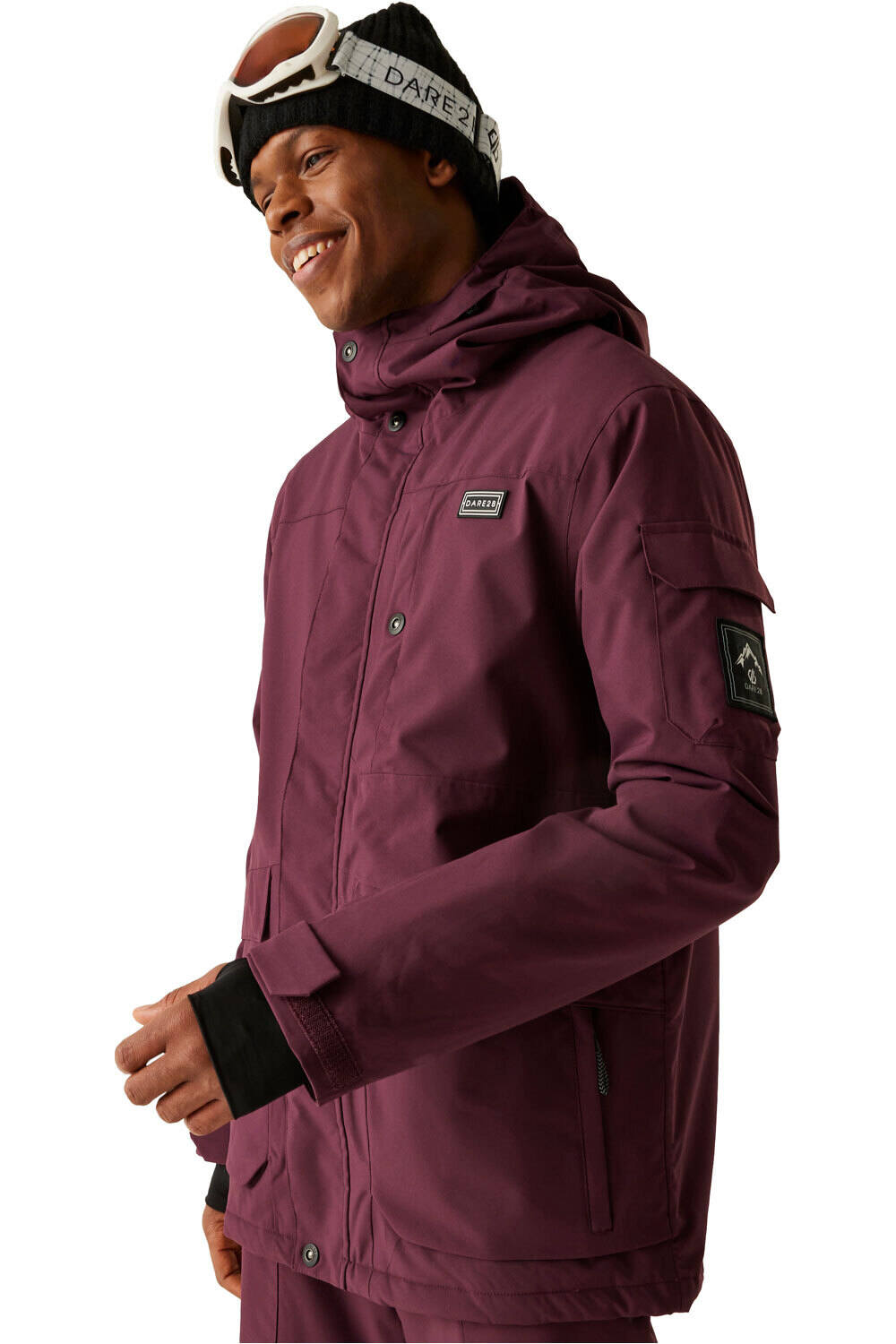 Twin tip chaqueta esquí hombre Granate (L)