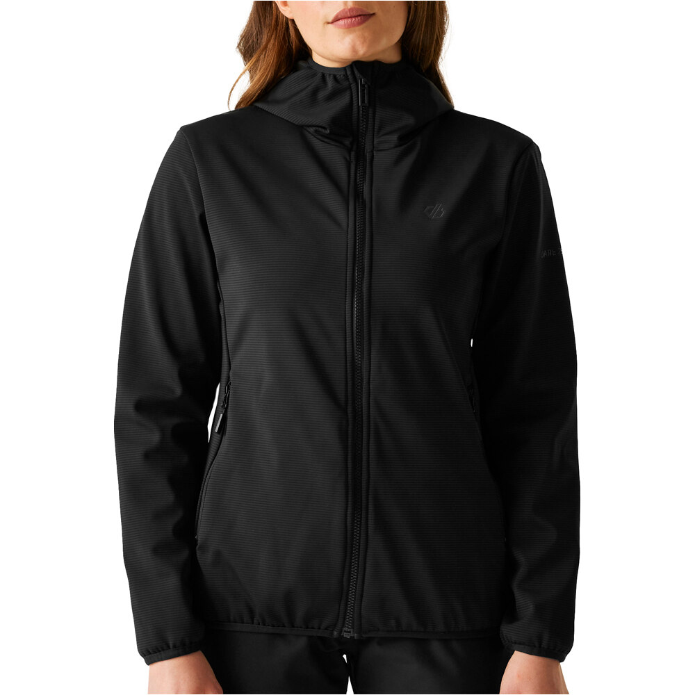 Iced chaqueta softshell mujer Negro (16)