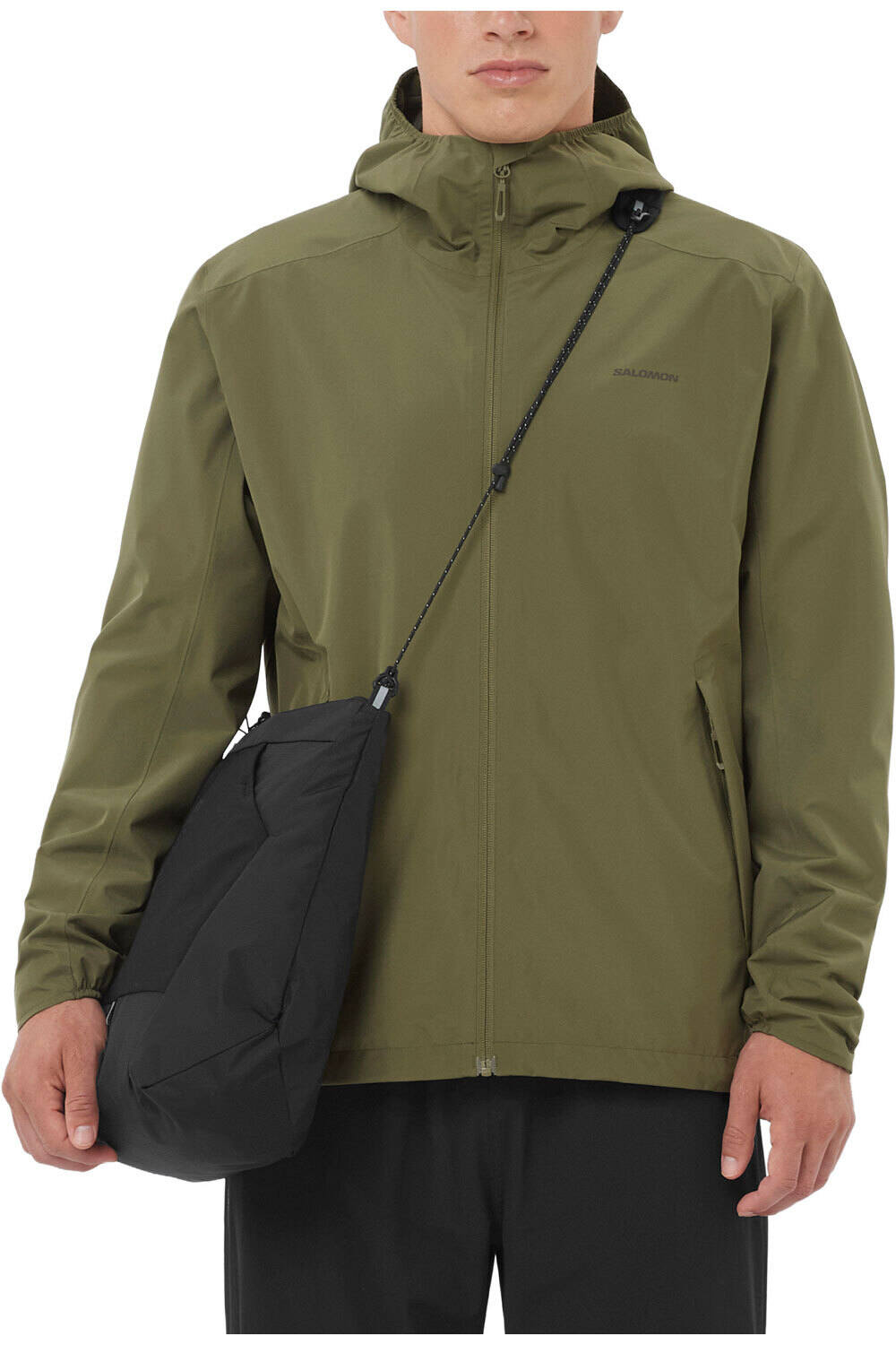 Outscape 2l chaqueta impermeable hombre Verde