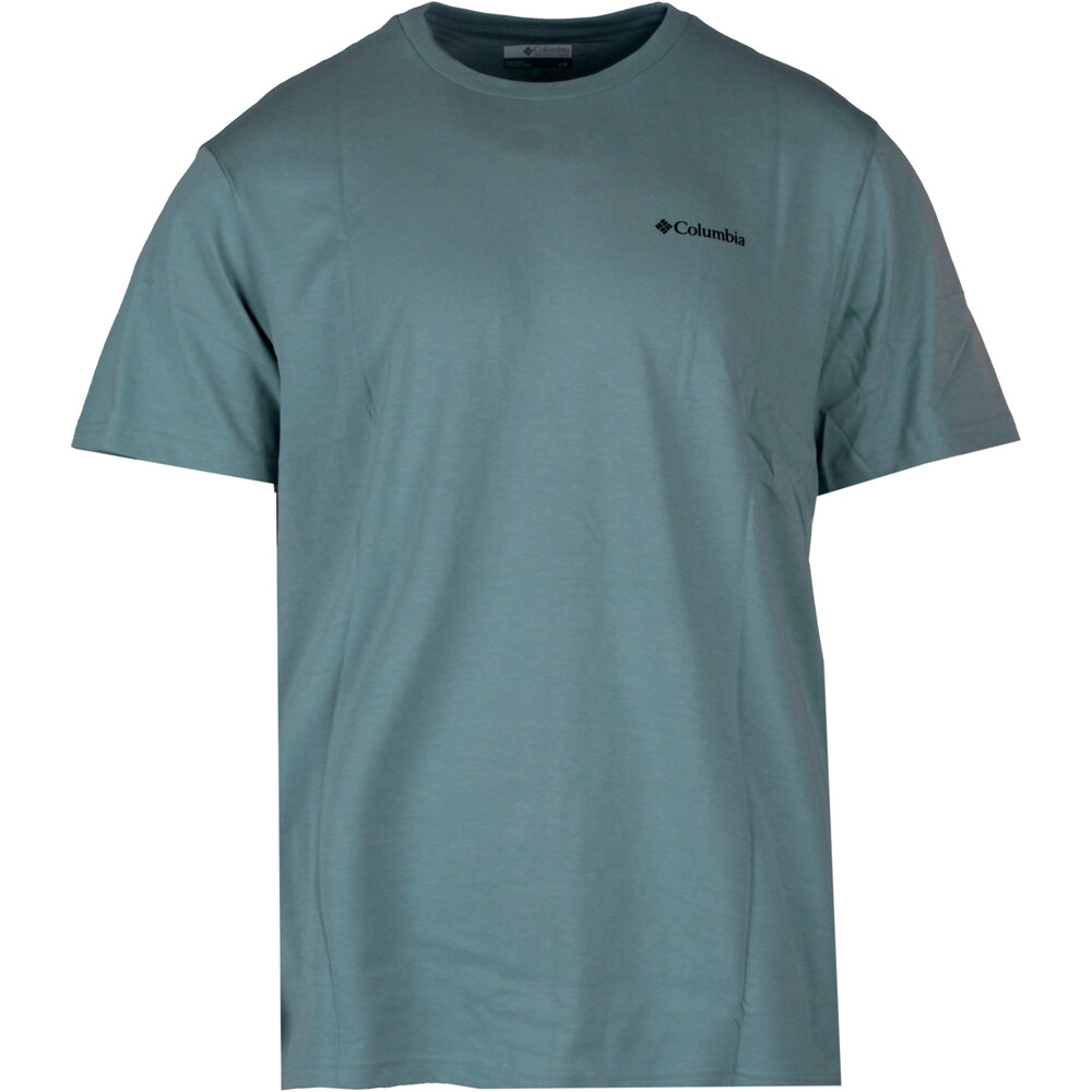 Csc outdoor back graphic camiseta montaña manga corta hombre Azul (XL)
