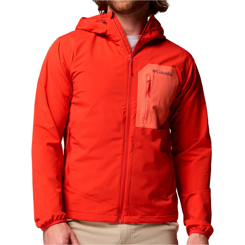 Tall heights iii chaqueta softshell hombre Rojo (XXL)
