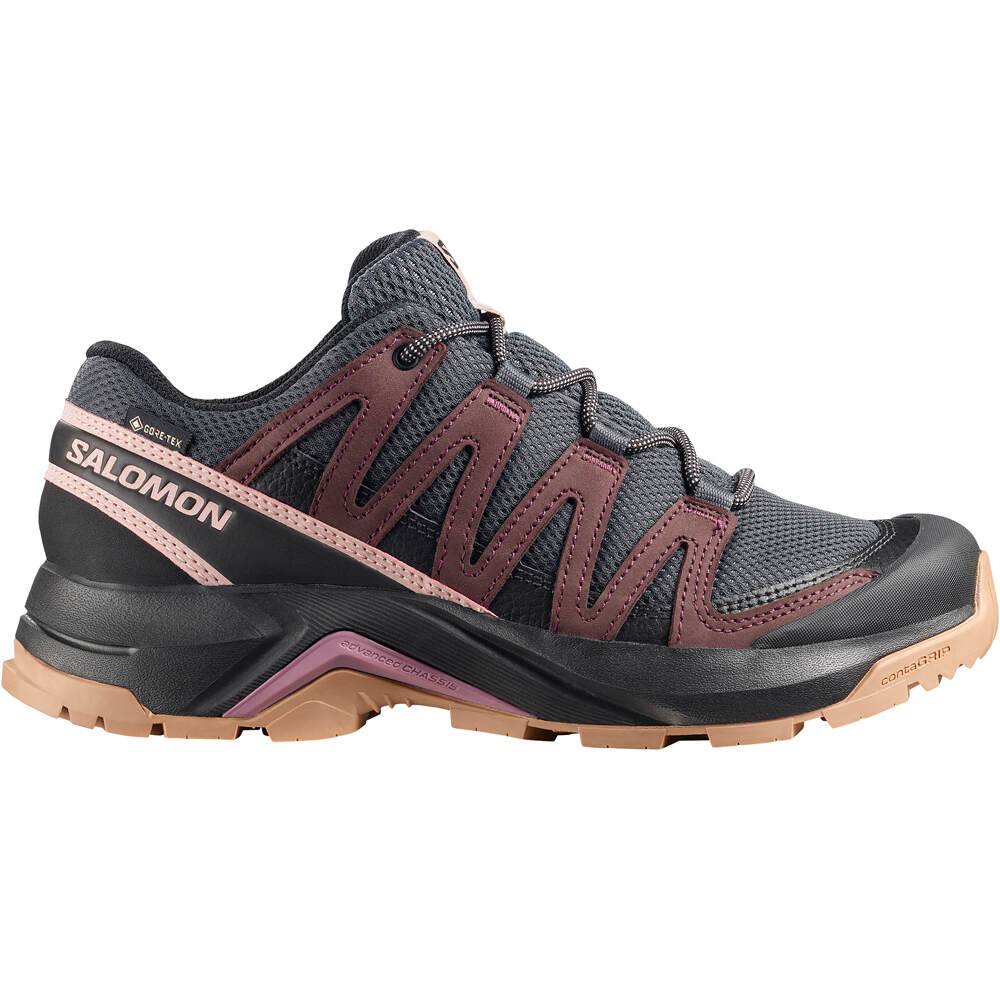 X-adventure recon gore-tex zapatilla trekking mujer Morado (43 1/3)