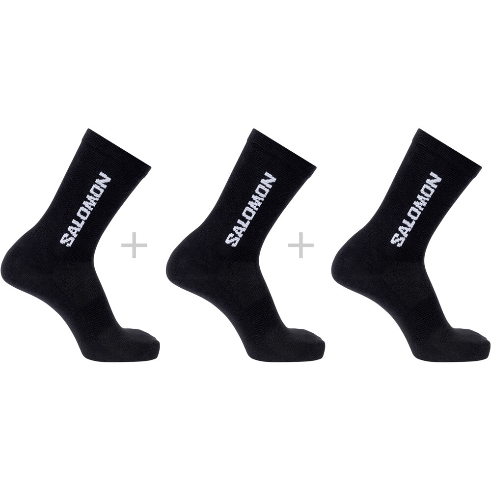 Everyday lite crew 3-pack calcetines montaña Negro (L)