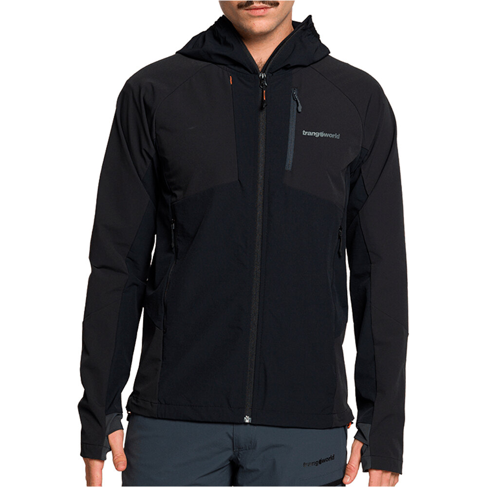 Eighe chaqueta softshell hombre Negro (M)
