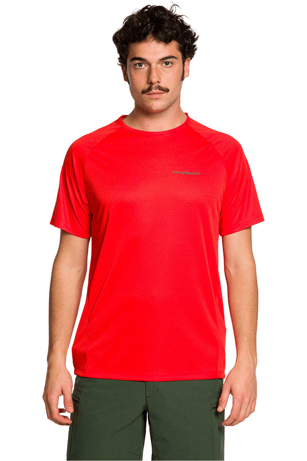 Couvet camiseta montaña manga corta hombre Rojo (S)