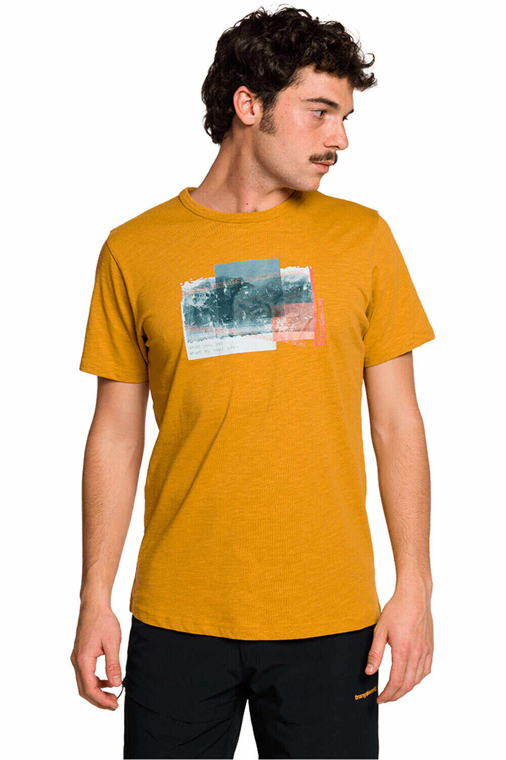 Mackay camiseta montaña manga corta hombre Amarillo (S)